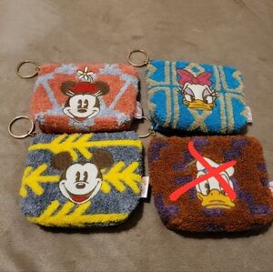 Disney Mickey, Minnie, Donald, or Daisy Coin Purse NWOT YOUR CHOICE